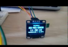 Extremely Simple Precise Digital Clock on OLED Display